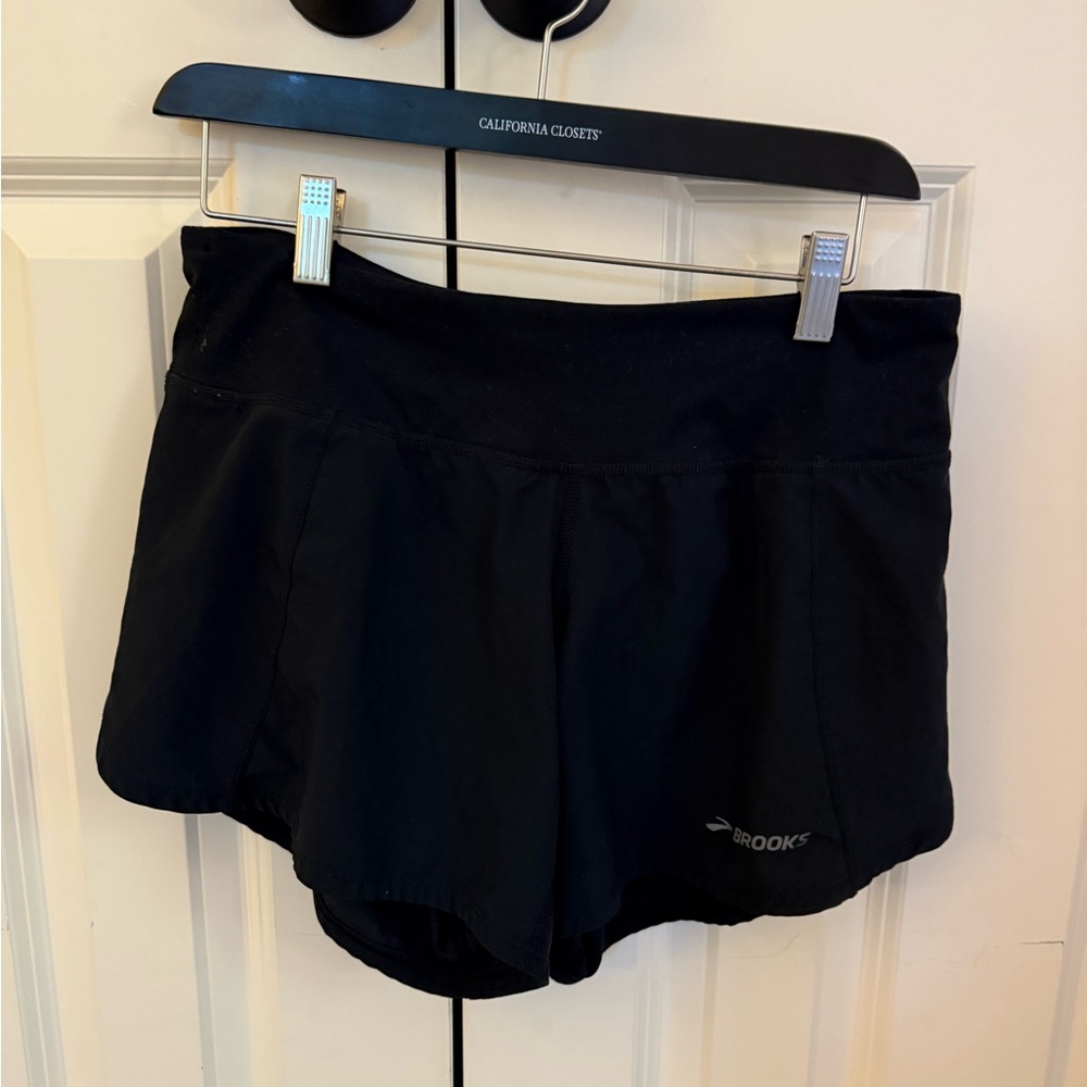 Brooks Black Athletic Shorts